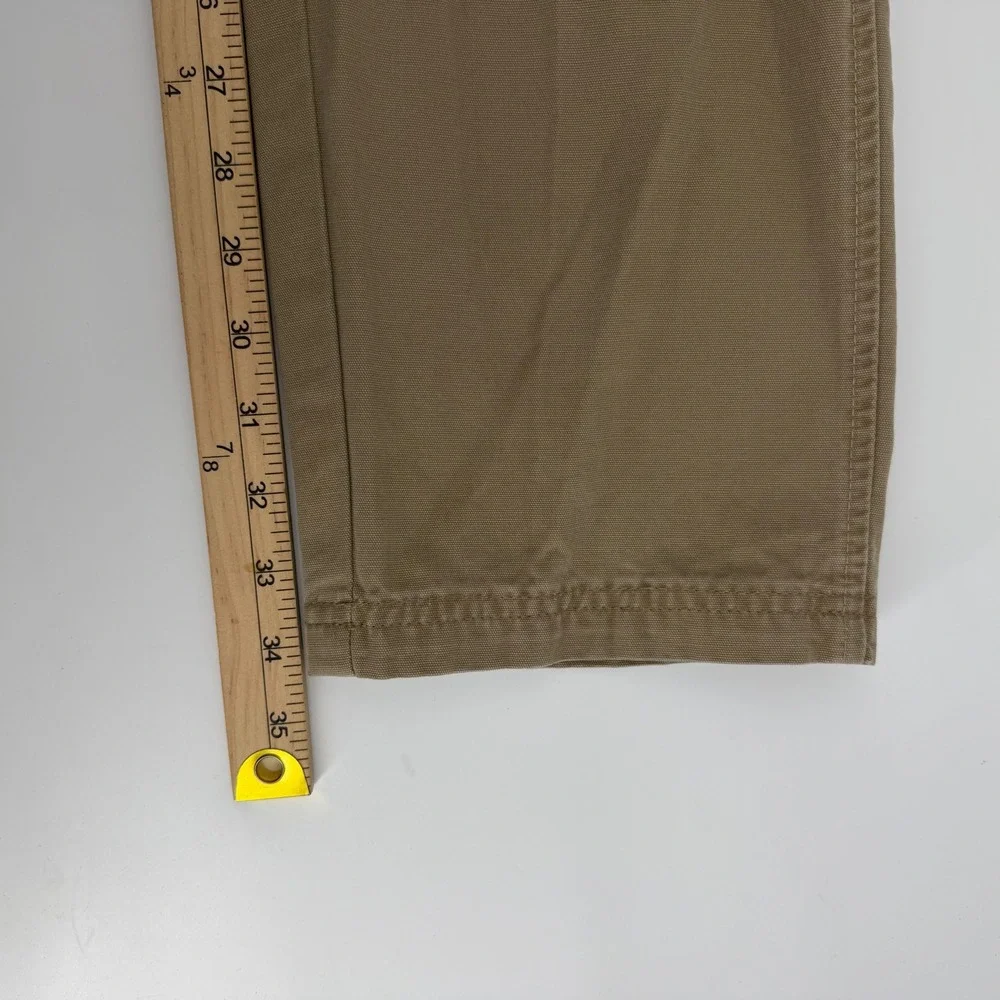 Levi's Dry Goods Carpenter Pant Mens 29x34 Vintage Y2K Tan Khaki Cotton Trousers - Picture 10 of 11